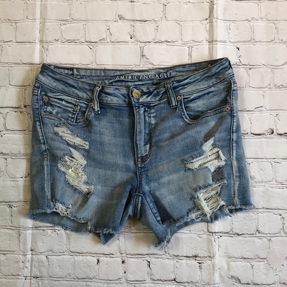 American Eagle Outfitters Pants - AEO prestressed cutoff jean shorts